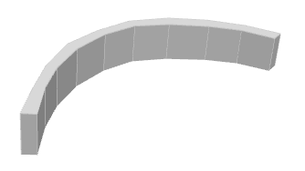 Curved wall