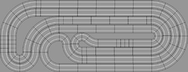 Nested Scalextric Track